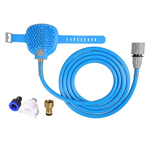 HengLiSam Pet Bathing Tool | Dog Bathing Tool Pet Shower Sprayer & Pet Bath Brush 2-in-1, Dog Cat Horse Grooming