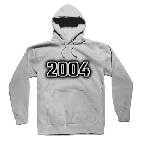 Sweat à capuche 2004 Unisex Melange Grey idéal pour le streetwear urbain