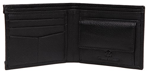 Image of WildHorn Old River Black Leather Wallet for Mens /Boys