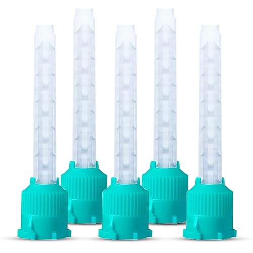 AIM Dental Mixing Tips | 20 Pcs Intraoral Mixing Tips Dental – Compatible with Dual Cartridge Dispensers – Precise Dental Applications (Short Green)