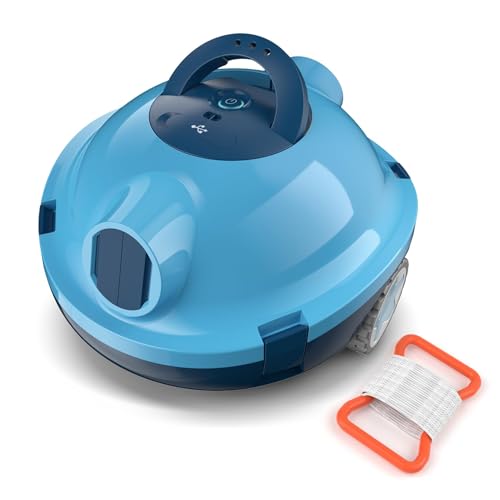 EVERCROSS BOT Y10 Robot Limpiafondos Piscina, Robot de Piscina Sin Cable, 100 Min de Limpieza del Suelo, Robots de Piscina para Piscinas de hasta 120㎡, Estacionamiento Automático, Filtro180μm