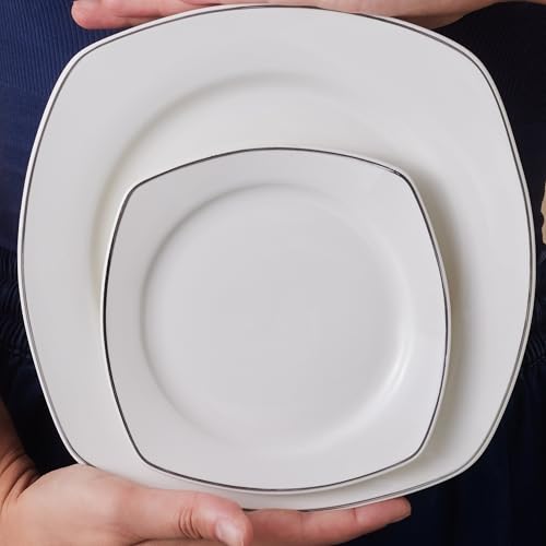 Karaca Padoca 26-teiliges Tafelservice für 6 Personen – Elegantes Frühstücksset aus Edlem Porzellan mit Tellern, Schalen, Tassen und Servierplatten