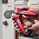 KNIPEX Selbsteinstellende Crimpzange für Aderendhülsen mit Seiteneinführung mit Mehrkomponenten-Hüllen brüniert 180 mm, 97 53 14