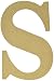 MPI MDF Classic Font Wood Letters and Numbers, 9.5-Inch, Letter-S