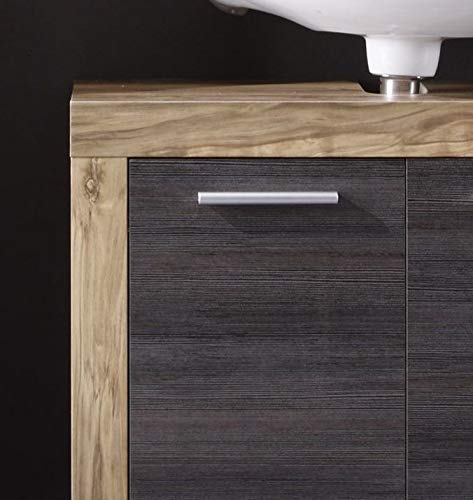 Trendteam Smart Living Cancun Boom Bathroom Sink Vanity Unit, 72 x 56 x 34 cm, Walnut Satin with Siphon Cut-Out Trendteam Smart Living Cancun Boom Bathroom Sink Vanity Unit, 72 x 56 x 34 cm, Walnut Satin with Siphon Cut-Out