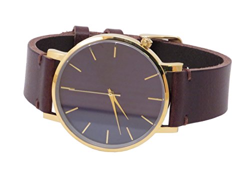 Stunning Selection Alpine Hand Made Genuine Vintage Leather Watch Strap With Quick Release Steel Spring Bars - Brown - 18Mm (Fits Wrist Size 6 1/4 Inch To 8 Inch) #TOP4