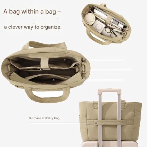 Grand sac ordinateur portable en nylon de bureau spacieux à compartiments