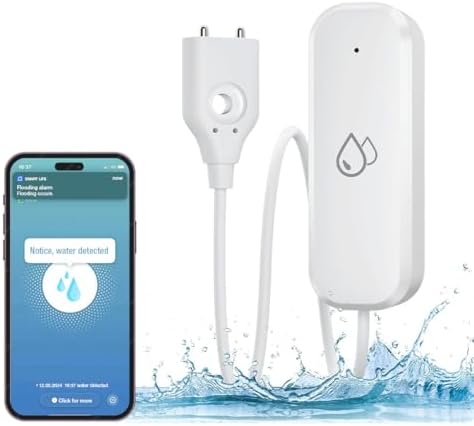 sekyo Water Leak Detector | App Alerts | Water Leak Detectors for Home