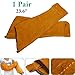 2pcs 23.6inch Split Leather Welding Sleeves Protective Heat Arm Sleeve Tool