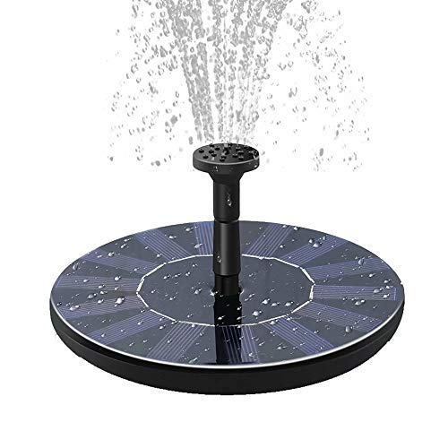 better daily life Solar Powered Water Fountain Pump, Floating Solar Fountain Pump Panel Kit Free Standing for Bird Bath/Small Pond/Tank/Pool/Garden/Aquarium/Lawn/Patio