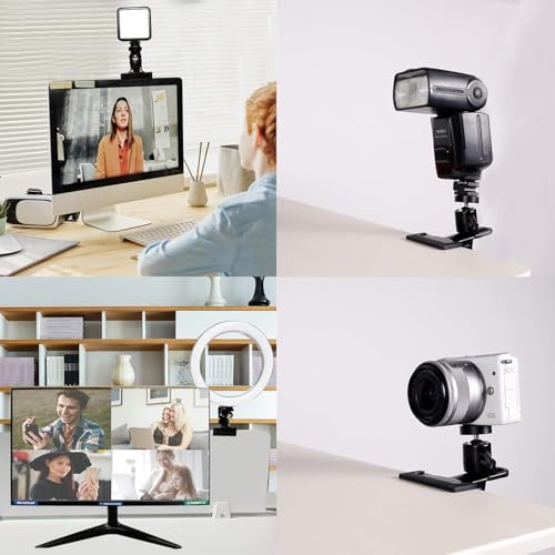 Image of Multi-Function Spring Clamp Clip Holder Mount with 360 Ball Head Compatible for Photography, Studio, YouTube, Live Stream (Clip Holder)