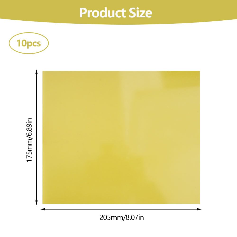 10 sztuk płyt epoksydowych z płyty pilśniowej, 205 x 175 mm, 3240, płyta epoksydowa FR-4, odporna na wysokie temperatury, płyta izolacyjna epoksydowa, płyta izolacyjna, płyta z włókna szklanego, do