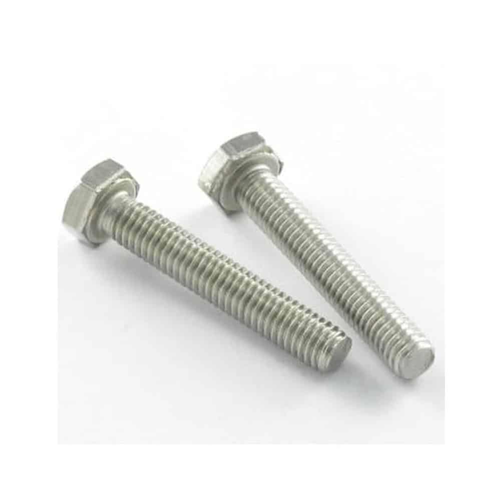 D-Work - Lote de 25 tornillos para metales, cabeza hexagonal (18 x 90 mm, DIN 933, acero inoxidable, A2