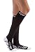 CPR Compression Socks for Women Men Nurses Compression Stockings for Woman Graduated Compression Sock 20 30 mmHg Knee High Nursing Travel Comfortable Compression Socks (Black L - 2pack)