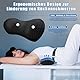 agctrler Lumbalkissen Rücken mit Riemen, Ergonomisches Lendenkissen aus Memory Foam, Rückenkissen Auto, Lendenstützkissen für Autositze und Bürostühle (Schwarz)