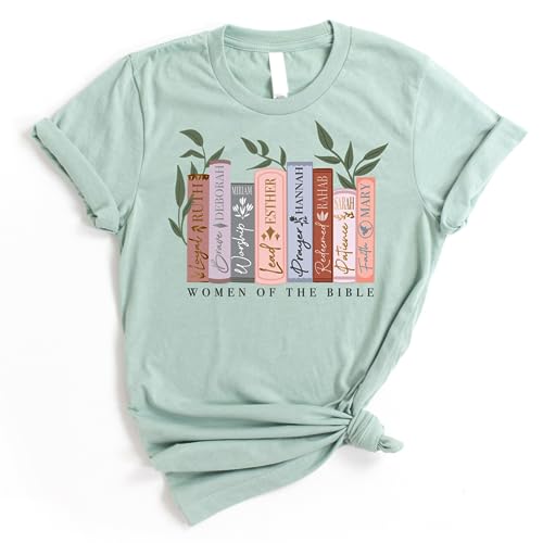 Love in Faith | Women of The Bible | Christian T-Shirts for Women | Faith-Based Apparel | Christian Gifts