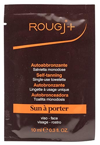 Rougj - Toallita autobronceadora monodosis, aplicación muy fácil y rápida, bronceado uniforme