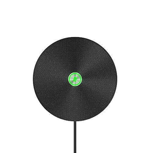 Matosio PowerMic Microphone de conférence téléphonique à 360 ° en métal avec Suppression d'écho et de Bruit, pour Salle de réunion ou Bureau de télétravail