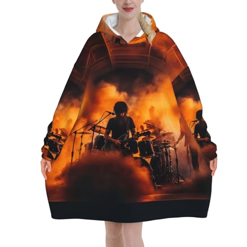Couverture à capuche flanelle chaude et douce peluche adulte EdWal