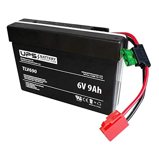 6-Volt Kid Trax Compatible Replacement Battery for 6V Toddler Ride-Ons, Cars, Trucks, Motorcycles, Scooters and Sport Vehicles by UPSBatteryCenter®