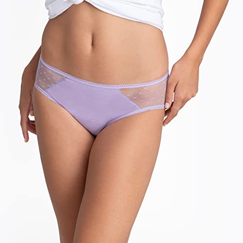 Braguitas menstruales Kiwitas Classic Plumeti de Platanomelón, Lila, PM680-9, XL Cover