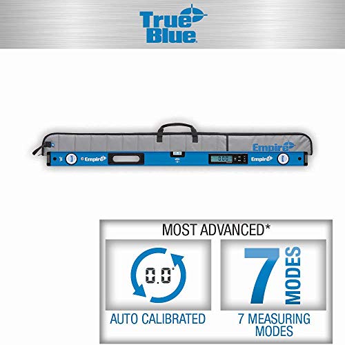Empire Level E105.48 48 Inch True Blue Auto-Calibrated Digital Box Level with Case IP65 Rated