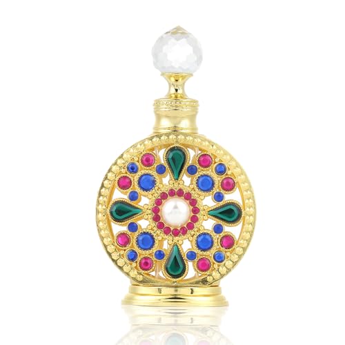 Joyeee Mini botella de perfume vintage, botella pequeña con...