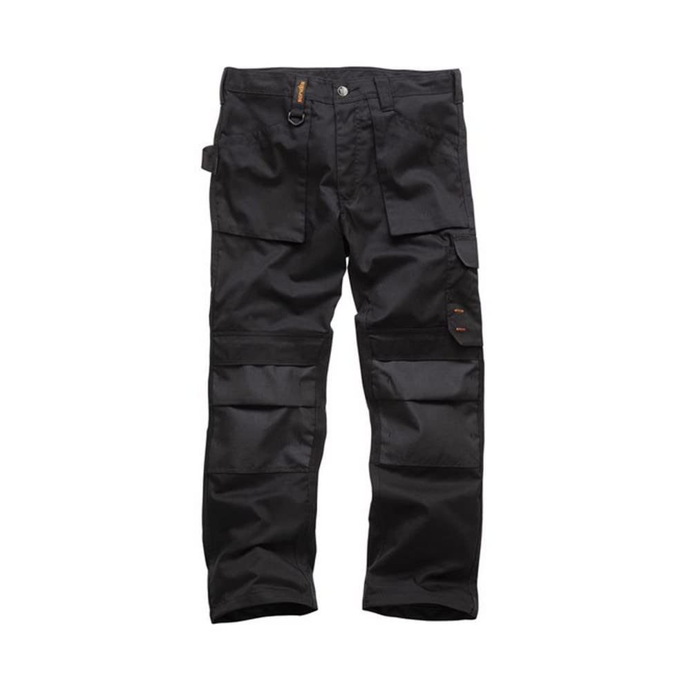 Scruffs Men's Worker Workwear Trousers, Black (Black 001), 30W UK