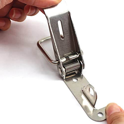 10 pezzi - in acciaio inox a molla caricato clip