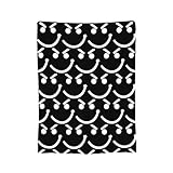 Multi-Size Rock Band Vertical Flannel Blanket Full-Print Warm Erwachsenen-Decke Anti-Pilling und Wrinkle-Resistant Perfekt for Home und Travel Schwarz 76x102cm