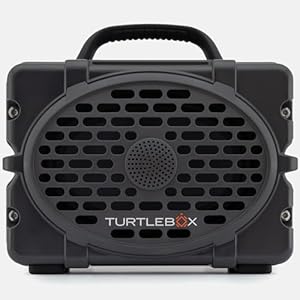 Turtlebox Original Gen 3: Portable Outdoor Bluetooth Speaker – Ultra-Loud (120dB), Waterproof (IP67), Rugged, Impact-Resistant, 3-Day Battery | Party Mode: Unlimited Pairing for Stereo Sound, Gray