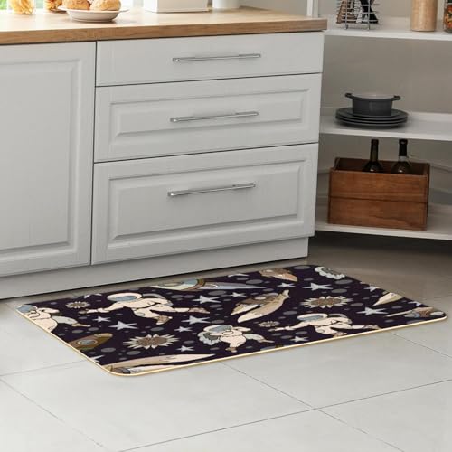 Alfombrillas de cocina absorbentes VAPOKF lavables y seguras contra resbalones en el hogar 7