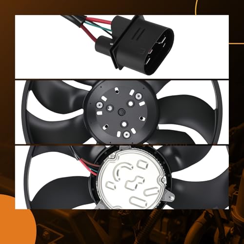 Image of maXpeedingrods Radiator Cooling Fan Assembly w /Brushless Motor for Porsche 718 Boxster /Cayman 2017-2023, 718 Spyder 2020-2023, for Porsche 911 2017-2019 9P1959455BY 9P1959456Y