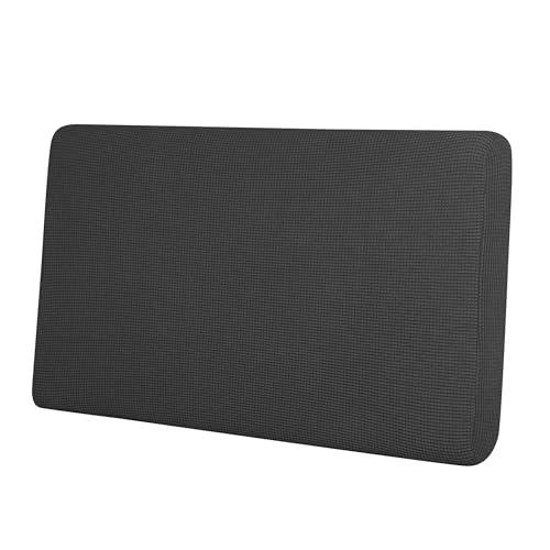Easy-Going Stretch Loveseat Cushion Cover Sofa Cushion Furniture Protector Sofa Seat Sofa Slipcover Sofa Cover Soft Flexibility with Elastic Bottom(Loveseat Cushion, Dark Gray)