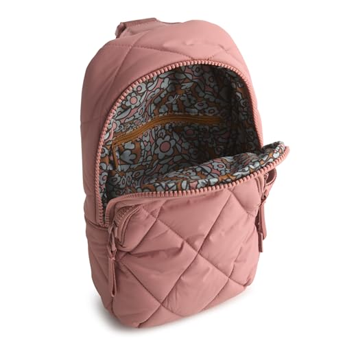 Image of Vera Bradley Women's Featherweight Lorman Sling Backpack, Withered Rose, One Size