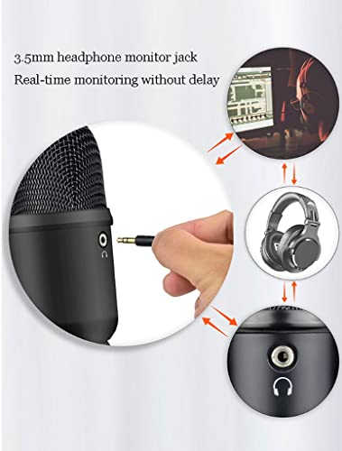 Microphone de streaming USB supercardioïde pour enregistrement PC - 4