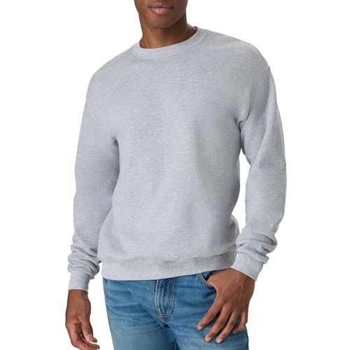 Image of Hanes Men's Sweatshirt, EcoSmart Fleece Crewneck Sweatshirt, Big & Tall Available, 1 or 2-Pack