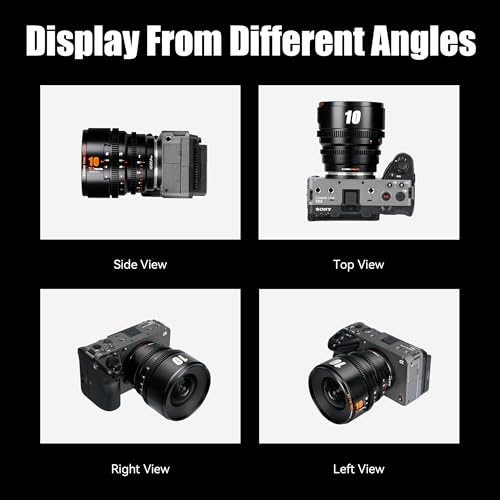 7artisans 10mm T2.1 Professional Cine Lens S35 Frame Compatible for Canon RF-S Mount for RED KOMODO/KOMODO X/CANON C70/ R7/R50/R10(Titanium Gray) - Image 6
