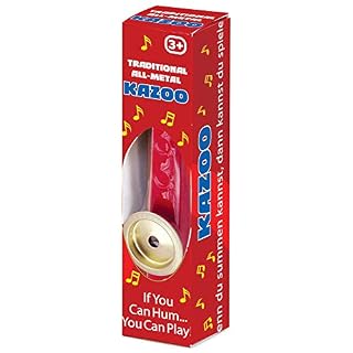 Tobar – 00650 – Kazoo en métal rouge et jaune - Les Beatles, Paul McCartney, John Lennon, RIngo Starr, George Harrison
