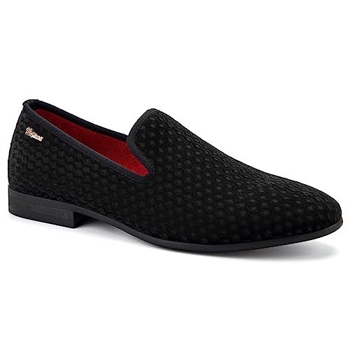 Image of Meijiana Mens Loafers Wedding Dress Shoes Slip-On Loafers for Men Tuxedo Suit Shoes