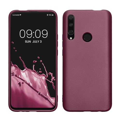 kwmobile Funda para Honor 9X (EU-Version) Carcasa - Case TPU y Silicona Ultrafino - Antigolpes con Bordes elevados - Apto Carga inalámbrica - Lavanda Metalizado
