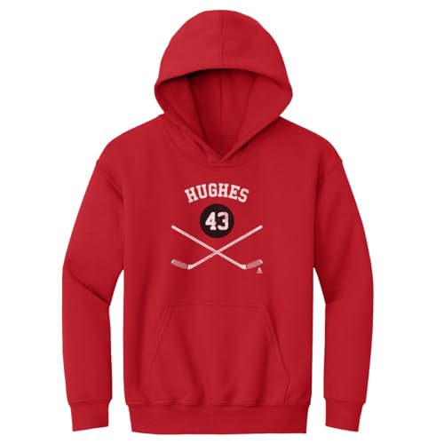 500 LEVEL Luke Hughes Kids Hoodie - Luke Hughes New Jersey Sticks