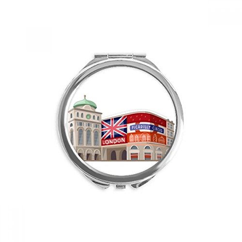 Miroir rond maquillage de poche compact Londres pour retoucher son teint sans encombre