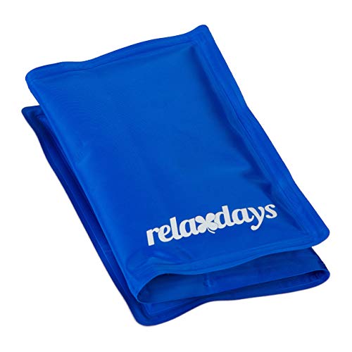 Relaxdays Kühlmatte Hund, selbstkühlend, abwischbar, robust, mit Gel, Kühldecke für Tiere, Kältedecke 20 x 35 cm, blau