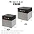 Bagnizer Collapsible Fabric Storage Cube Bins with 2 Reinforced PU Handles, Foldable Storage Organizer Baskets for Closet, Shelves, Living Room | 13"x13"x13", 4 Pack, Black & Gray
