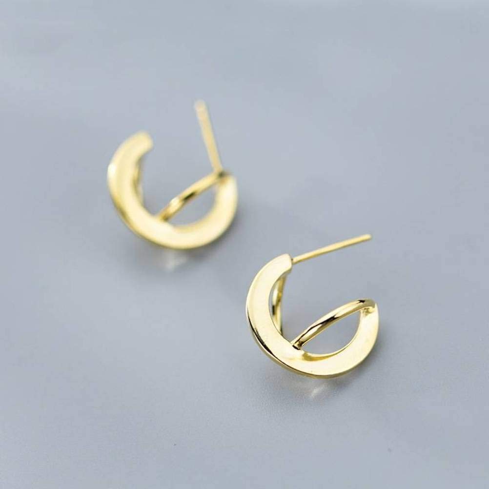 Boucles S925 style coréen pour femmes tempérament de la mode C - 4