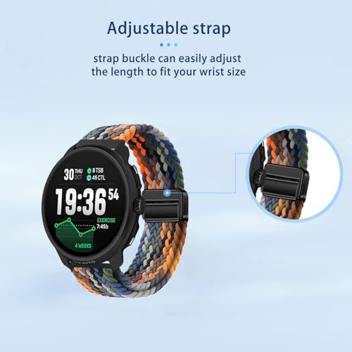 Correa de nylon trenzado para reloj SUUNTO Race 2 miniatura 6