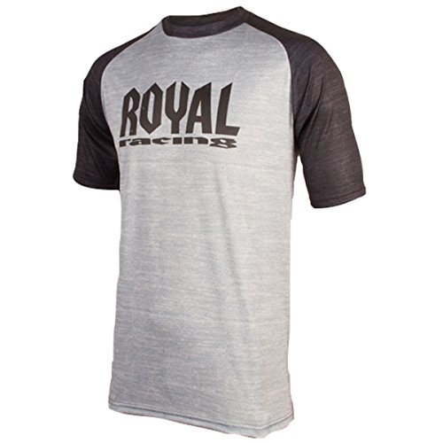 Maillot Royal Racing Heritage léger respirant manches courtes noir gris taille S