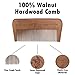 Badass Beard Care Wood Beard Comb for Men - Fine Tooth, Anti-Static