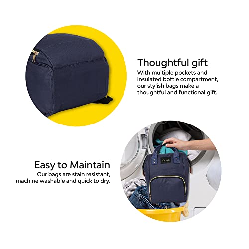 Image of MY NEWBORN Premium Mother Bag (Blue) | Diaper Bag | Water-Proof Bag | Multi-Function Travel Backpack | Large Capacity Hand Bag | Easy to Maintain | Spacious Unisex Baby Essentials Bag